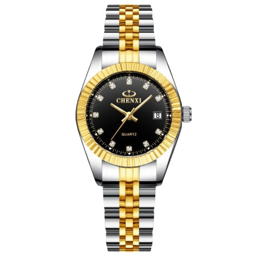 Gold-Tone Watch with Men's and Women's Options
