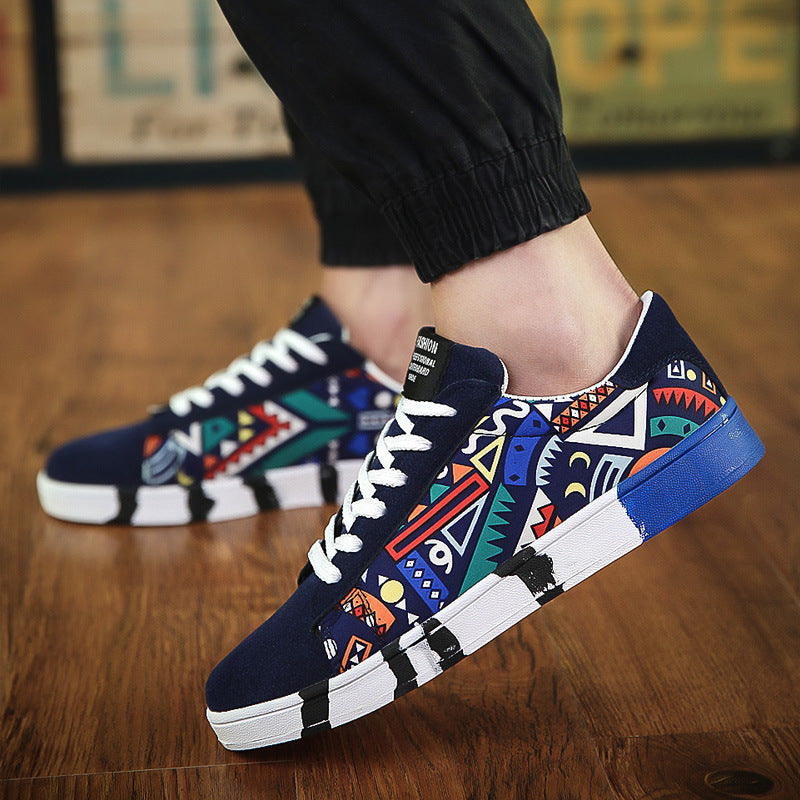 Stitched Casual Lace-Up Shoes — product view