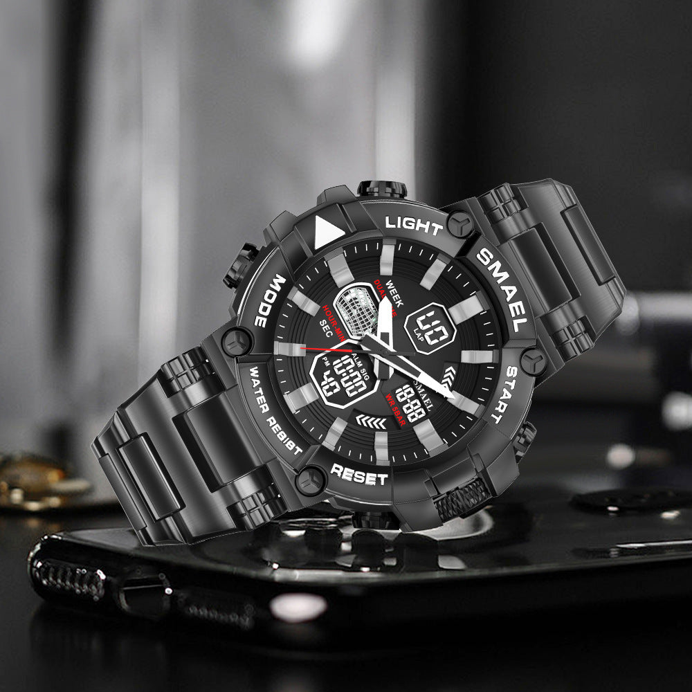 Men's Luminous Dual-Display Watch