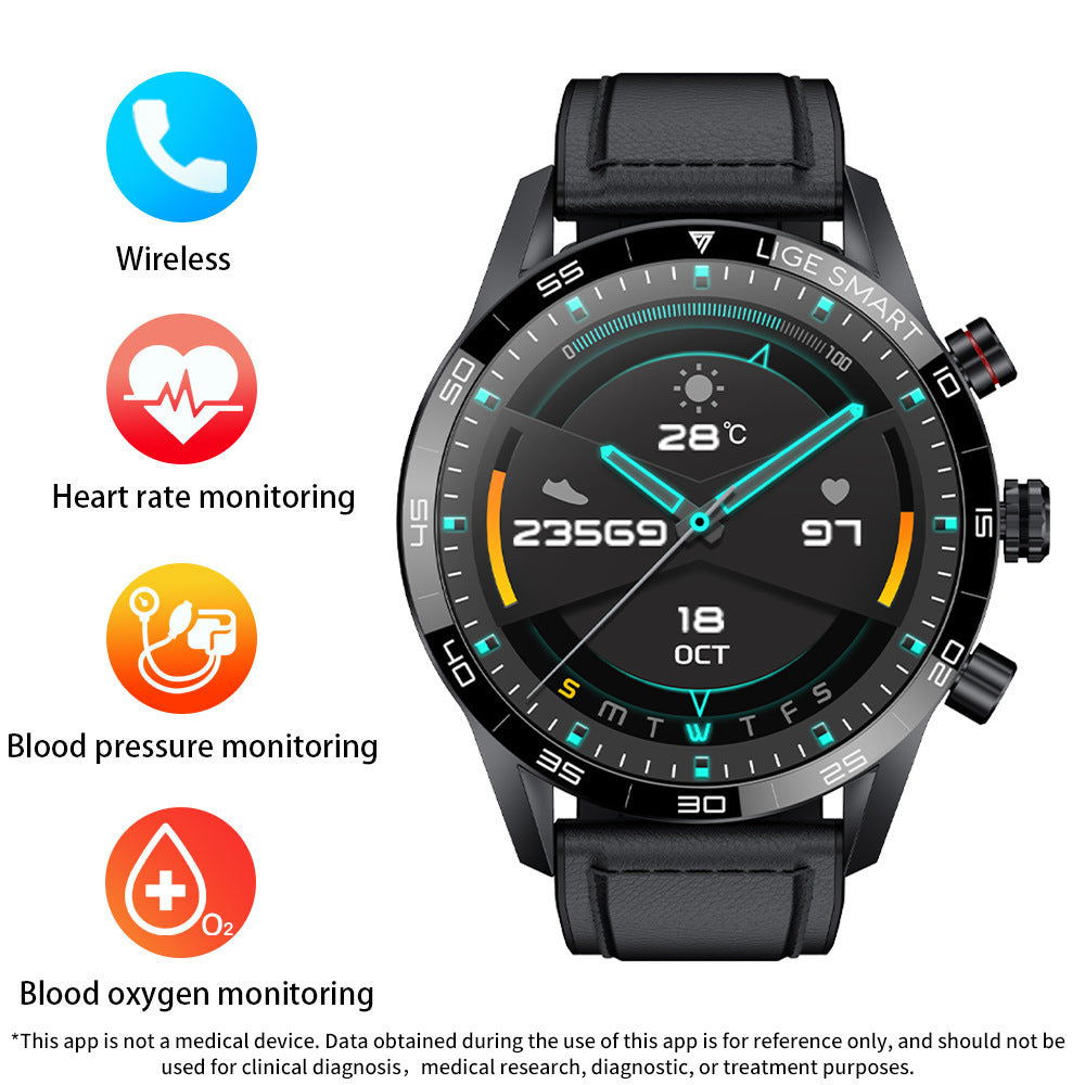 Men's Business-Style Bluetooth Smartwatch