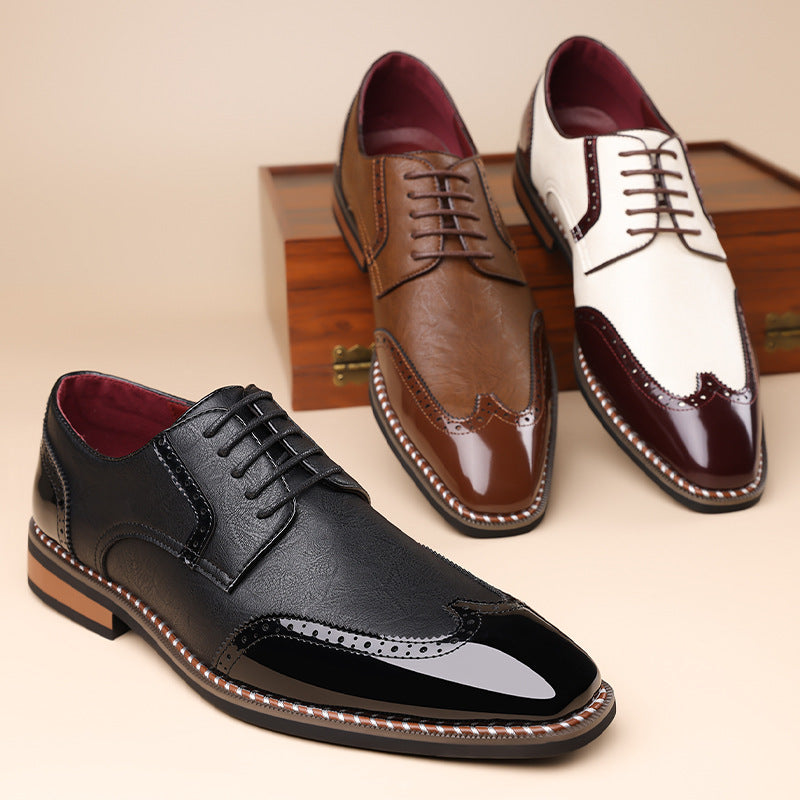 Men's Pointed-Toe Casual Dress Shoes