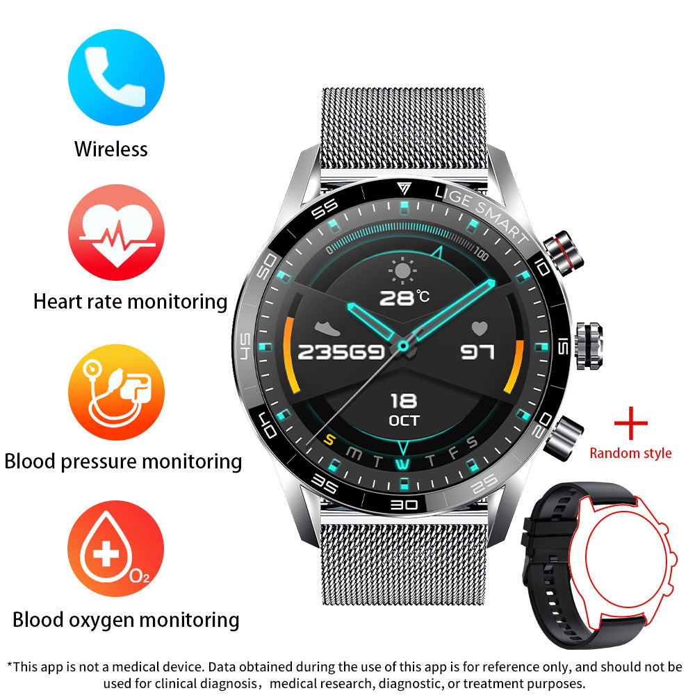 Men's Business-Style Bluetooth Smartwatch