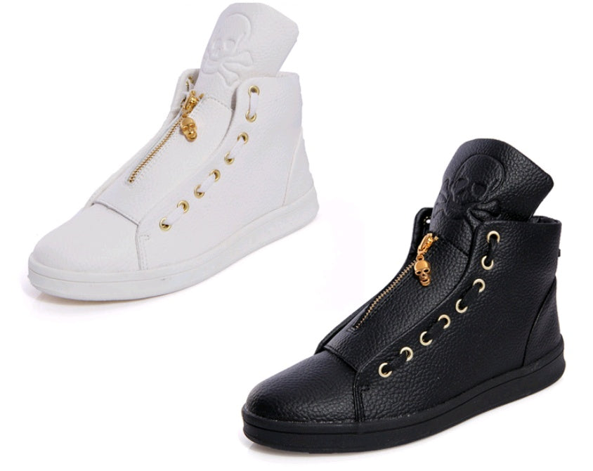 Men's Round-Toe High-Top Sneakers — product view