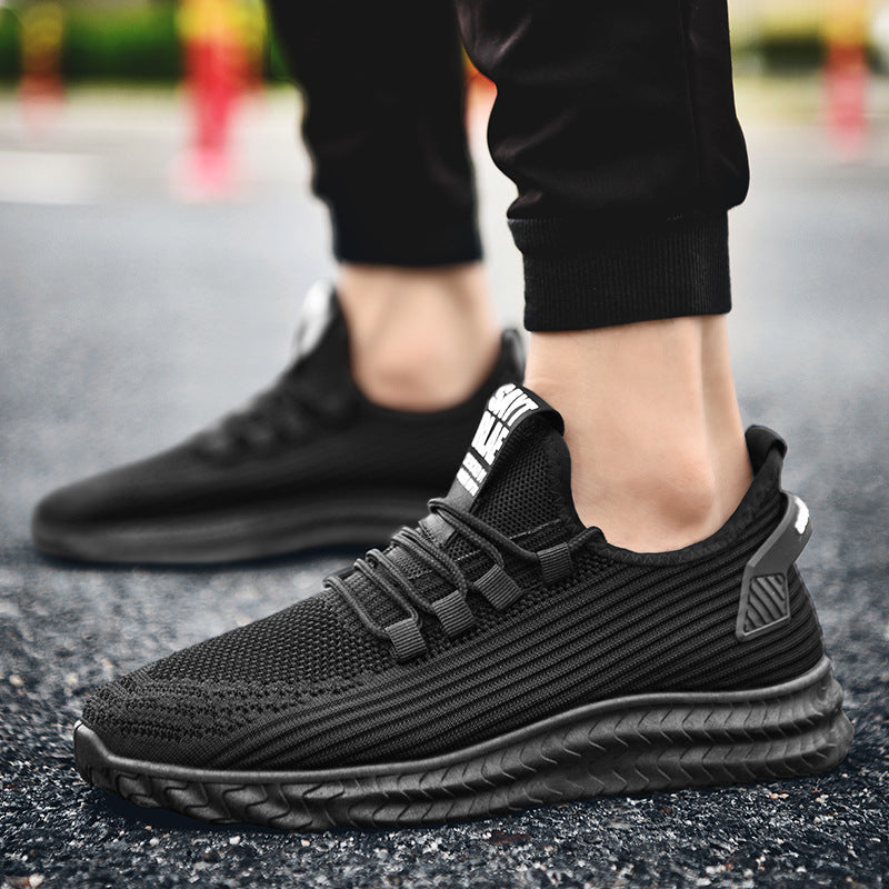 Men's Woven Lace-Up Sneakers — product view