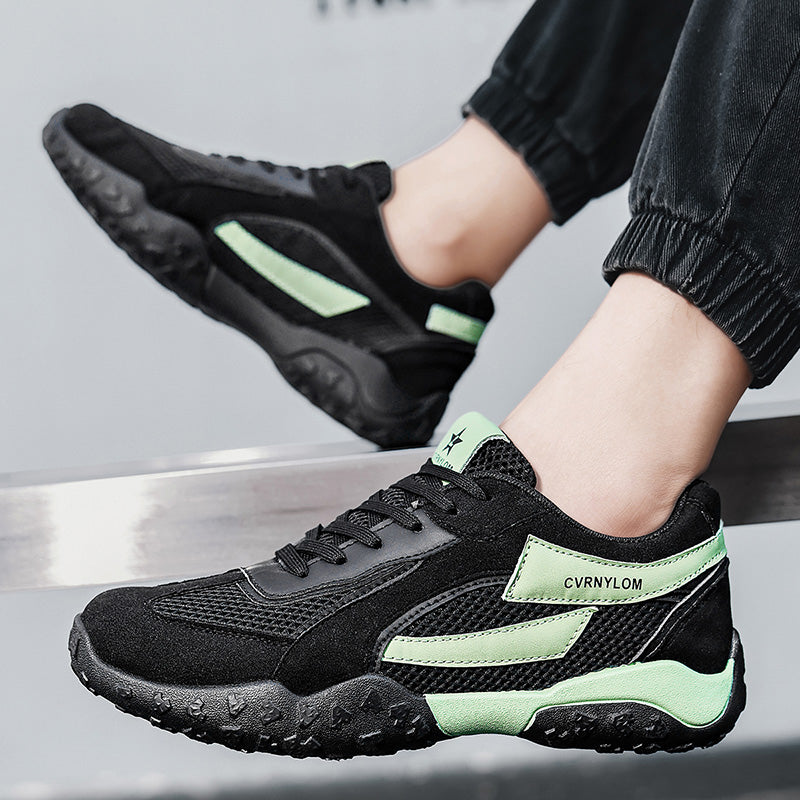 Men's Mesh Lace-Up Dad Sneakers