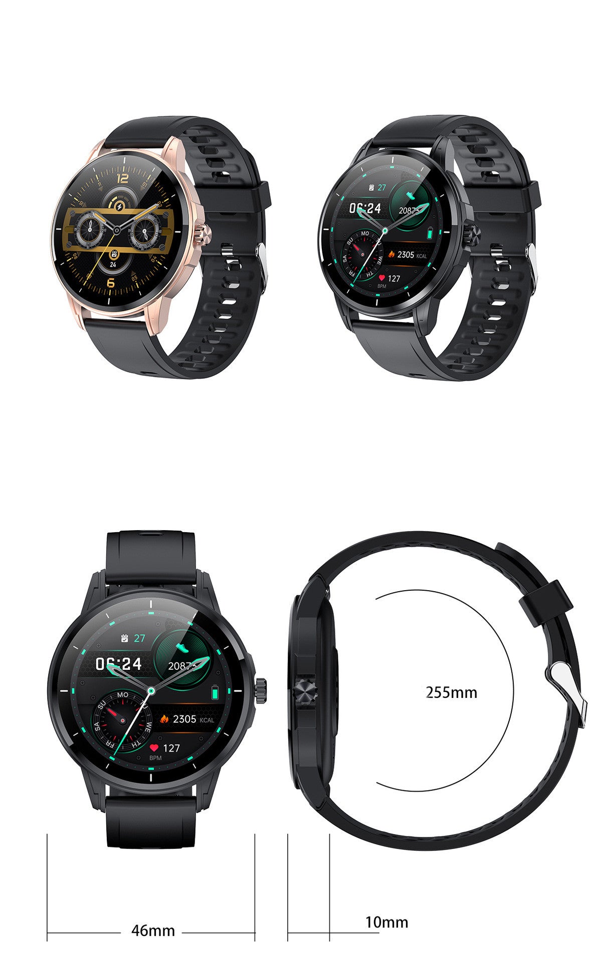 Smartwatch with Sleep and Weather Features