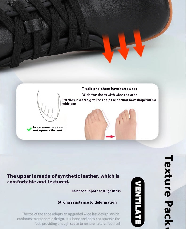 Wide-Toe Outdoor Casual Shoes
