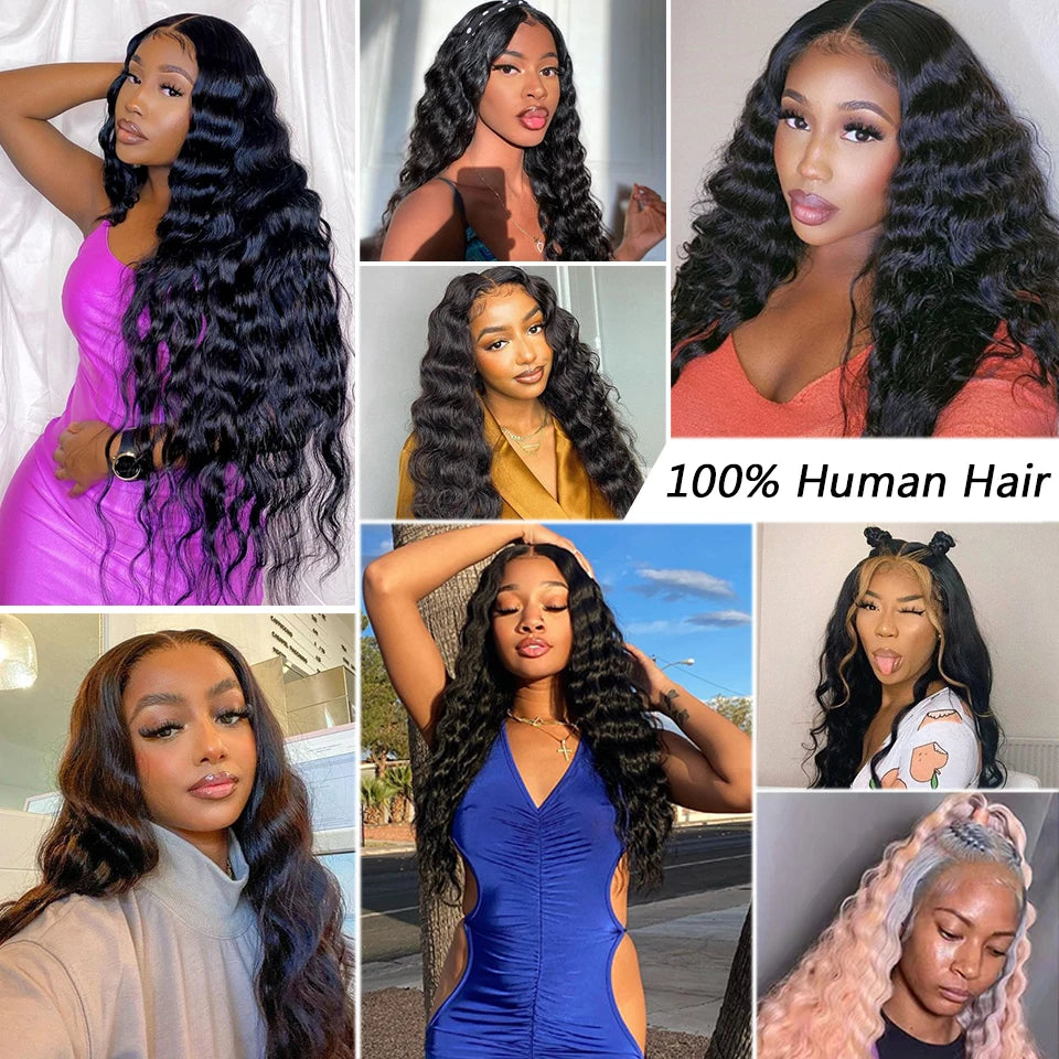 Loose Deep Wave Lace Front Wig — product view