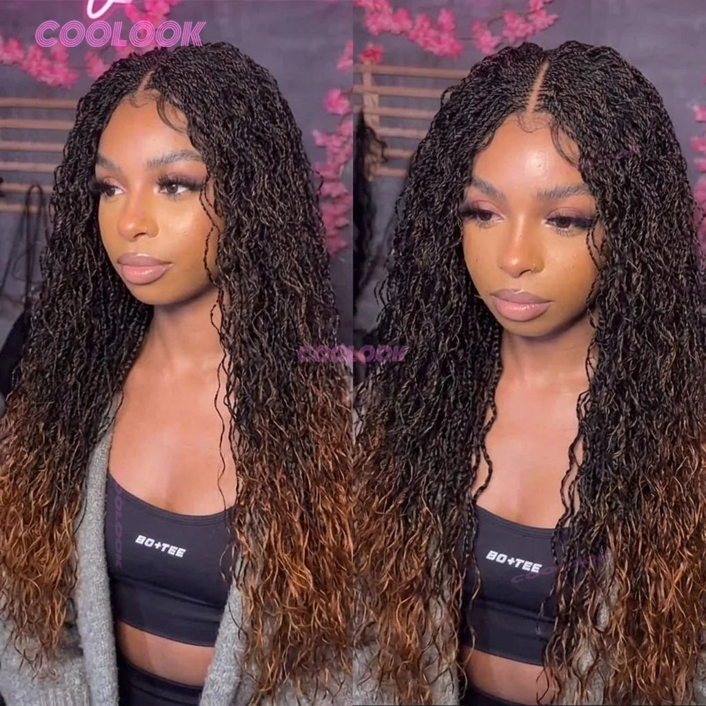 Micro Twist Braided Wig Synthetic Two Strand Twist Hair Full Lace - OSASCO