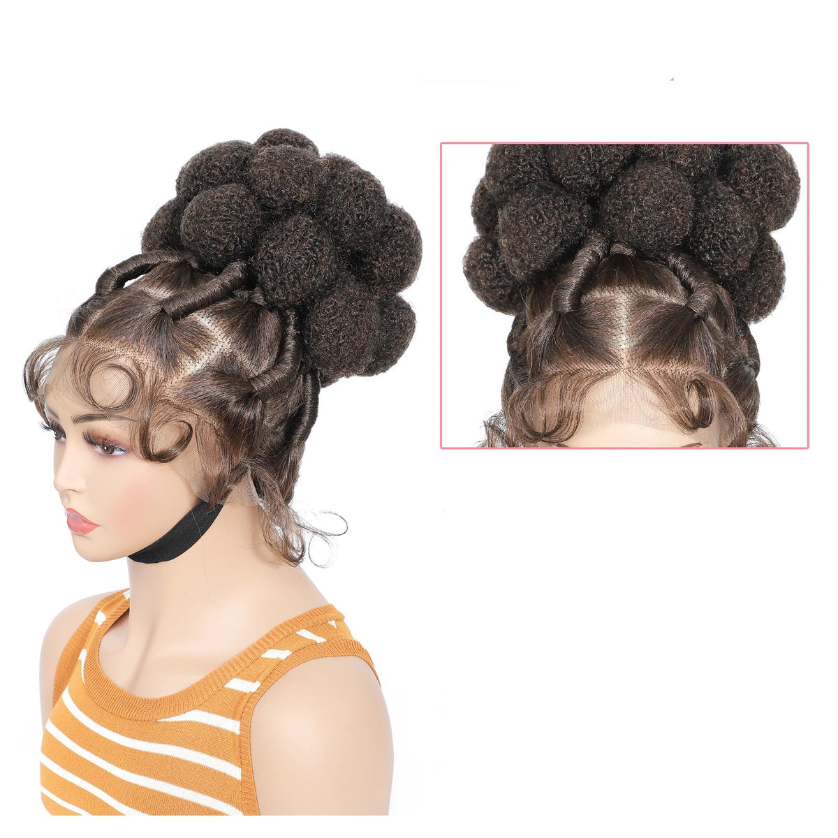 Women's Bantu Braided Synthetic Wig — product view