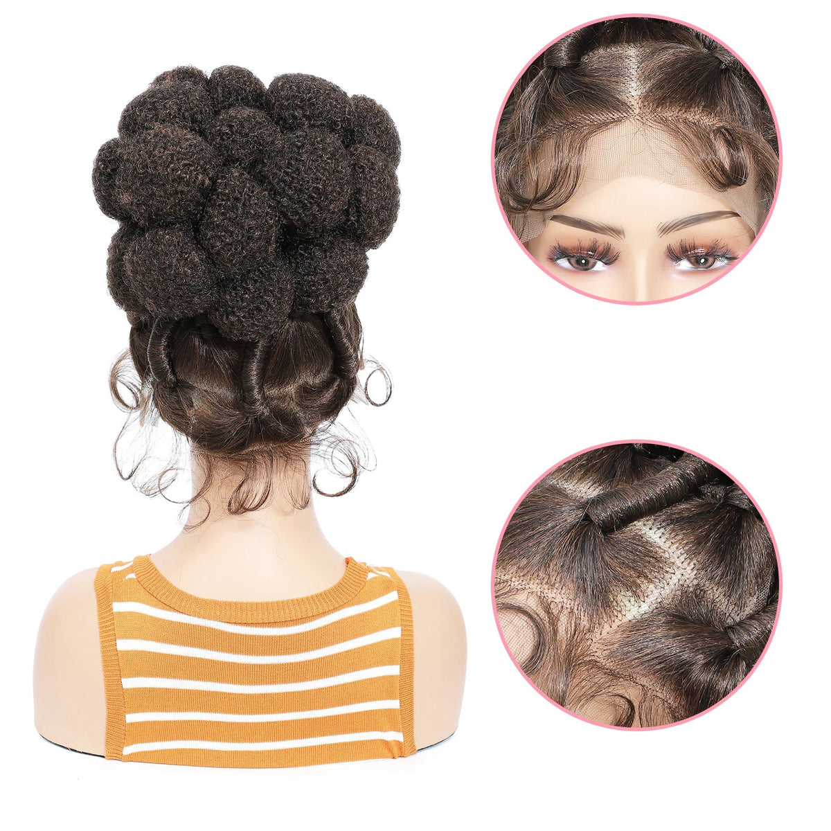 Women's Bantu Braided Synthetic Wig — product view