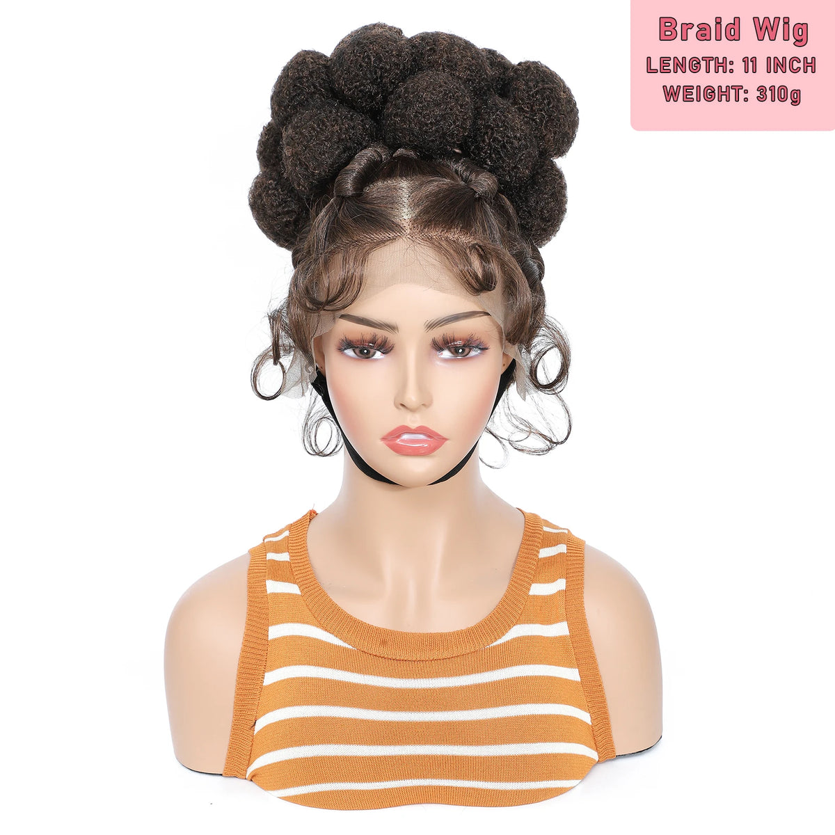 Women's Bantu Braided Synthetic Wig — product view