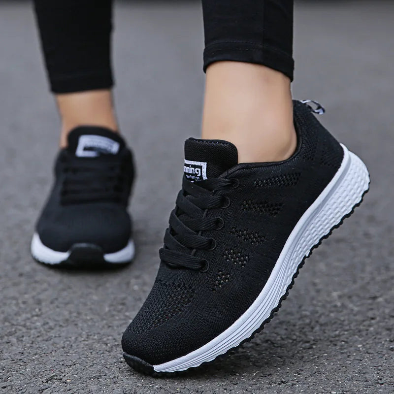 Breathable Mesh Flat Sneakers — product view
