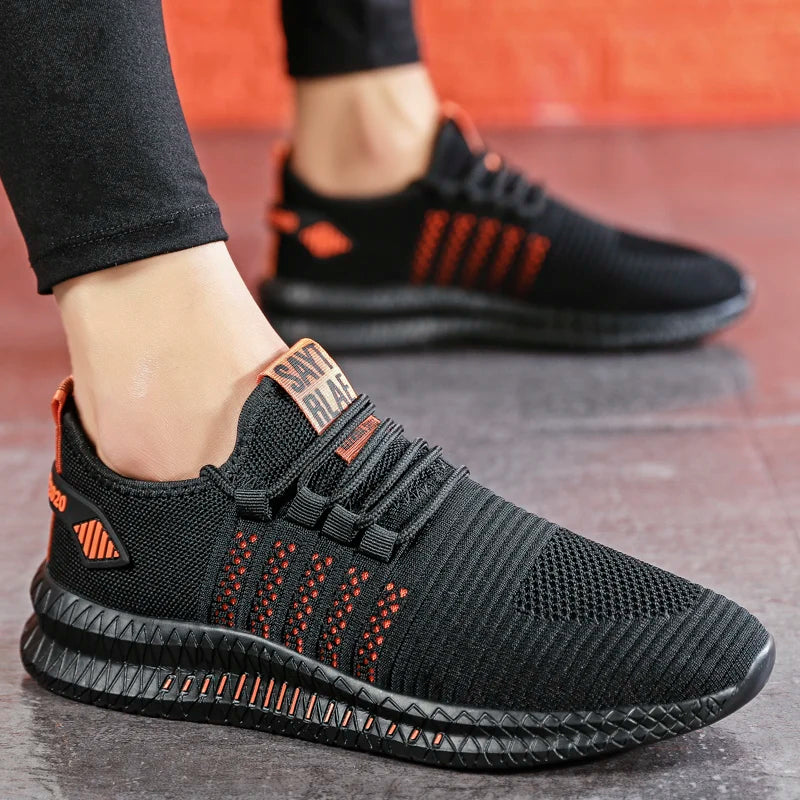 Men's Lightweight Lace-Up Walking Sneakers