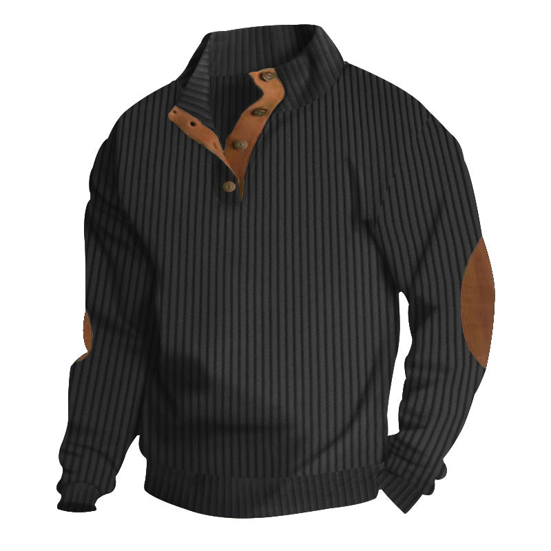 Men's Stand-Collar Casual Sweatshirt