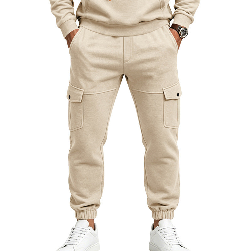 Men's Fleece-Lined Cargo Sweatpants