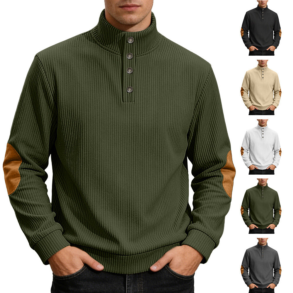 Men's Stand-Collar Casual Sweatshirt