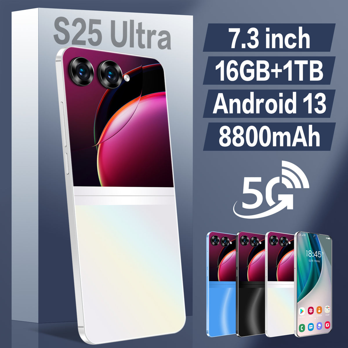 S25 7.3-Inch Android Smartphone – Colour Options