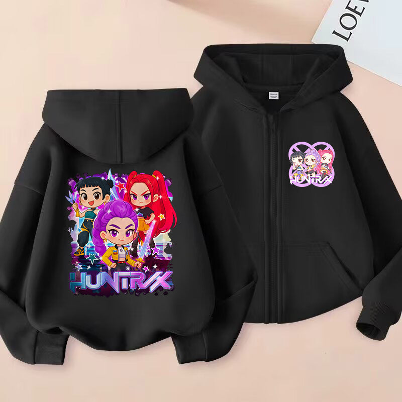Kids' Graphic-Print Zip-Up Hoodie