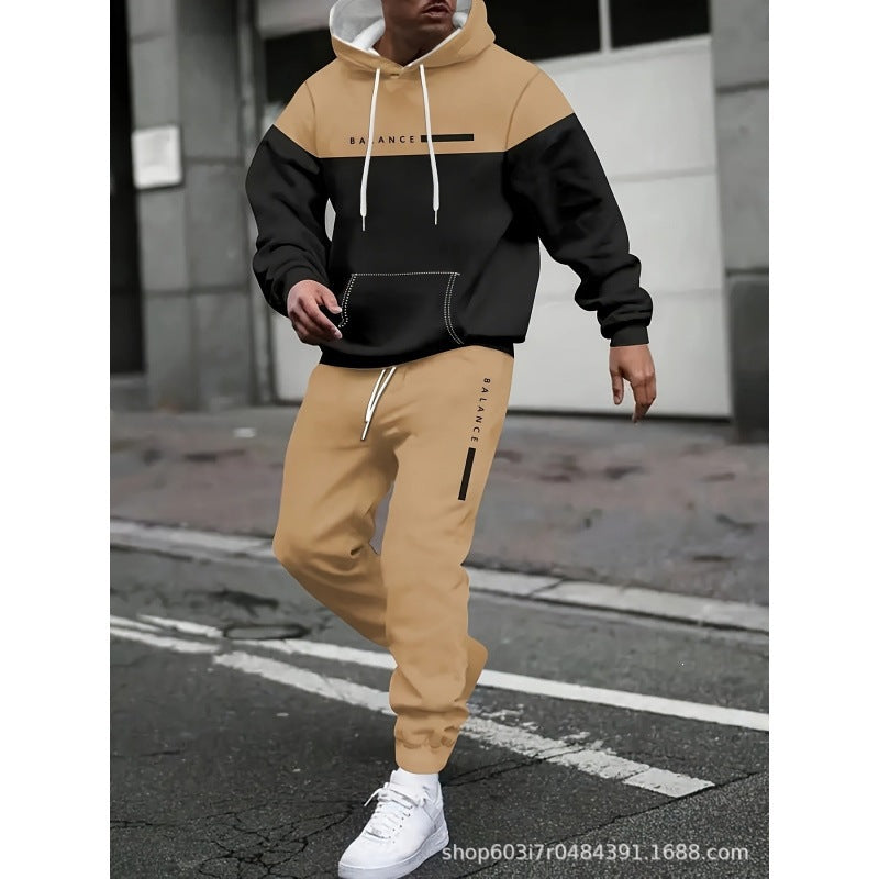 Men's Graphic Hoodie and Joggers Set