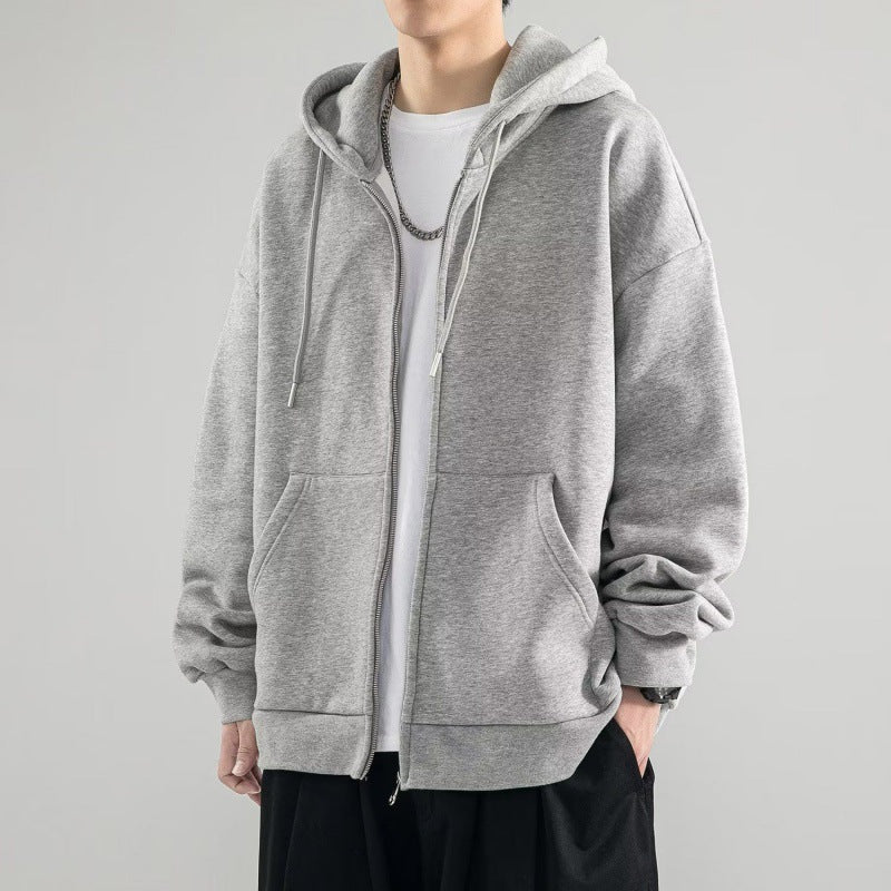 Men's Classic Zip-Up Hoodie with Lining Options