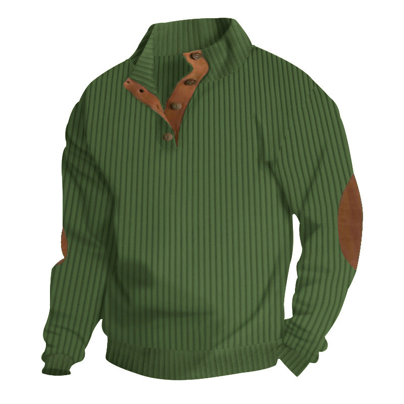 Men's Stand-Collar Casual Sweatshirt
