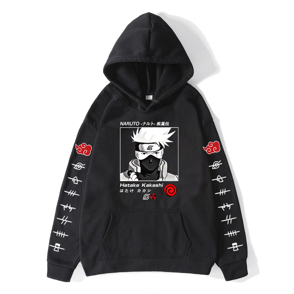 Anime Graphic Oversized Pullover Hoodie
