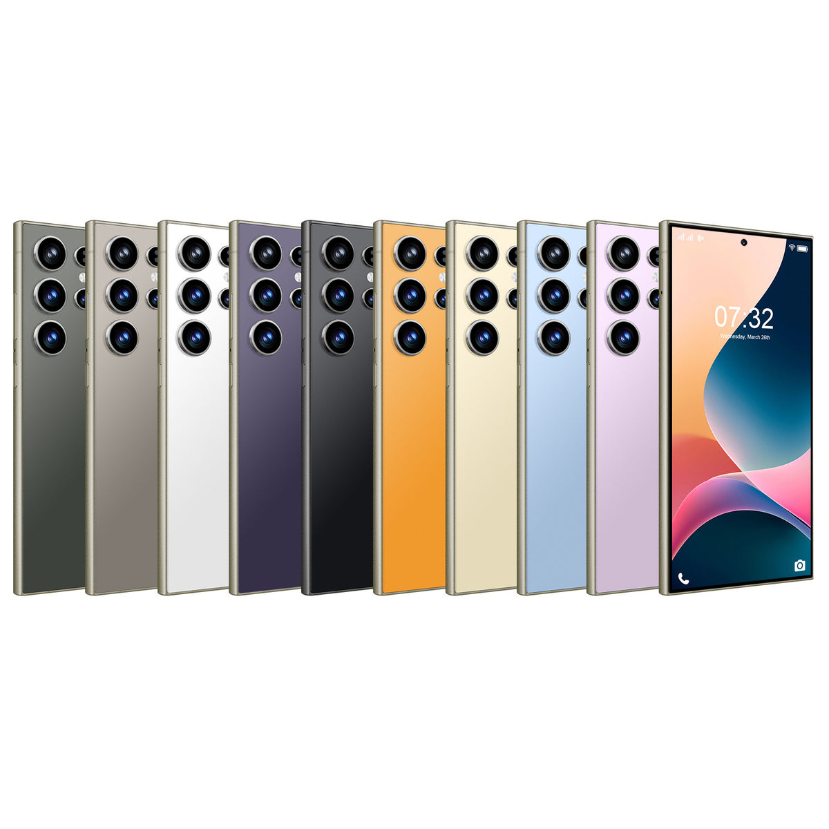 S24Ultra 7.3-Inch Android Smartphone with Built-In Stylus