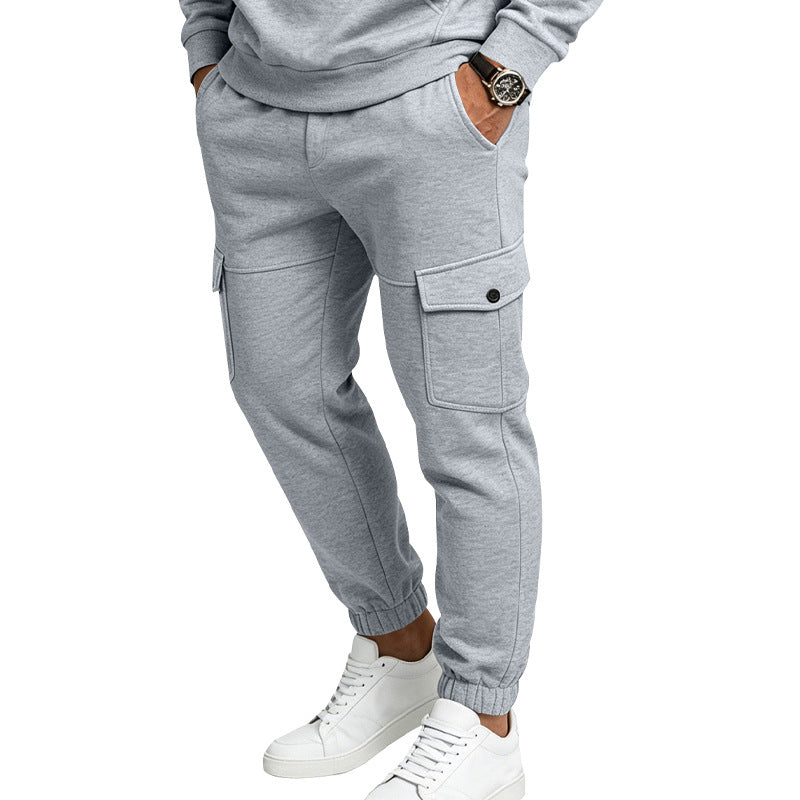Men's Fleece-Lined Cargo Sweatpants