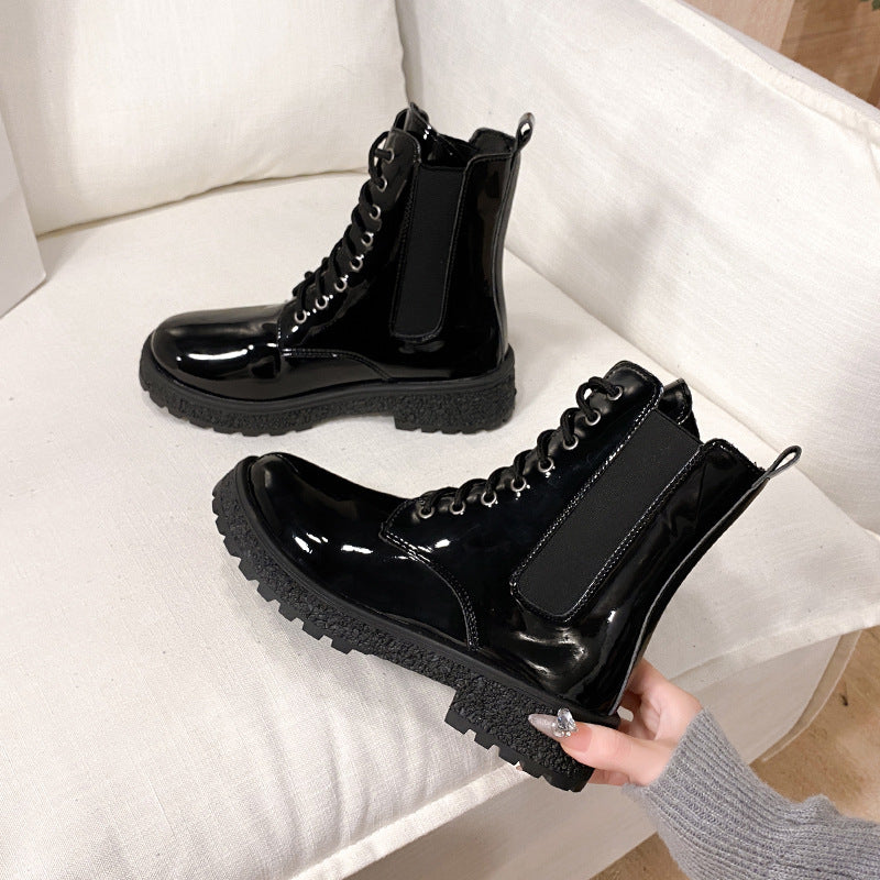 Women's Round-Toe Western Block Heel Boots