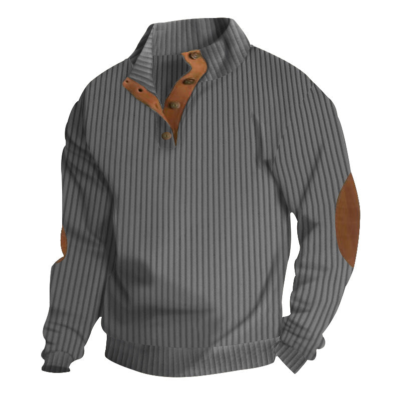 Men's Stand-Collar Casual Sweatshirt