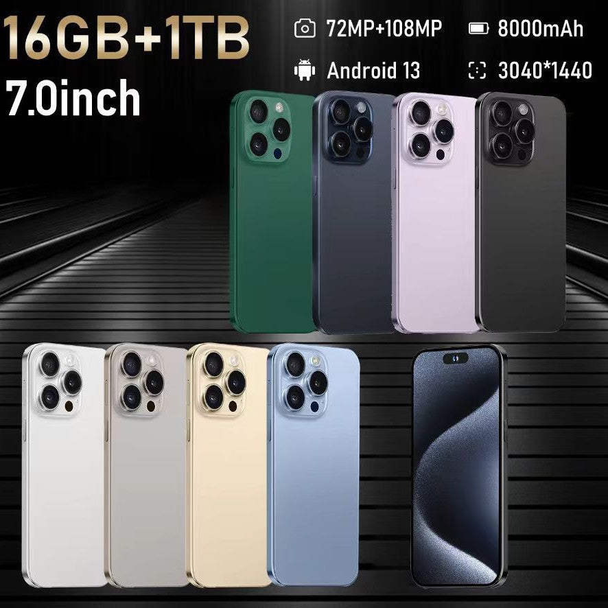 i15 Promax 7.0-Inch Android Smartphone – 8 Colour Options