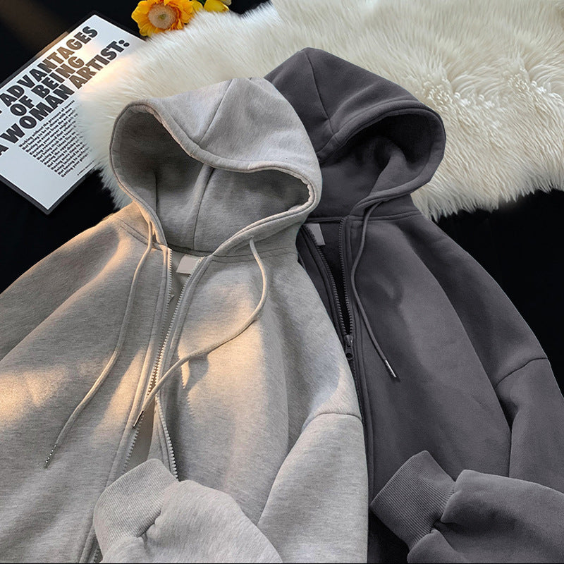 Men's Classic Zip-Up Hoodie with Lining Options