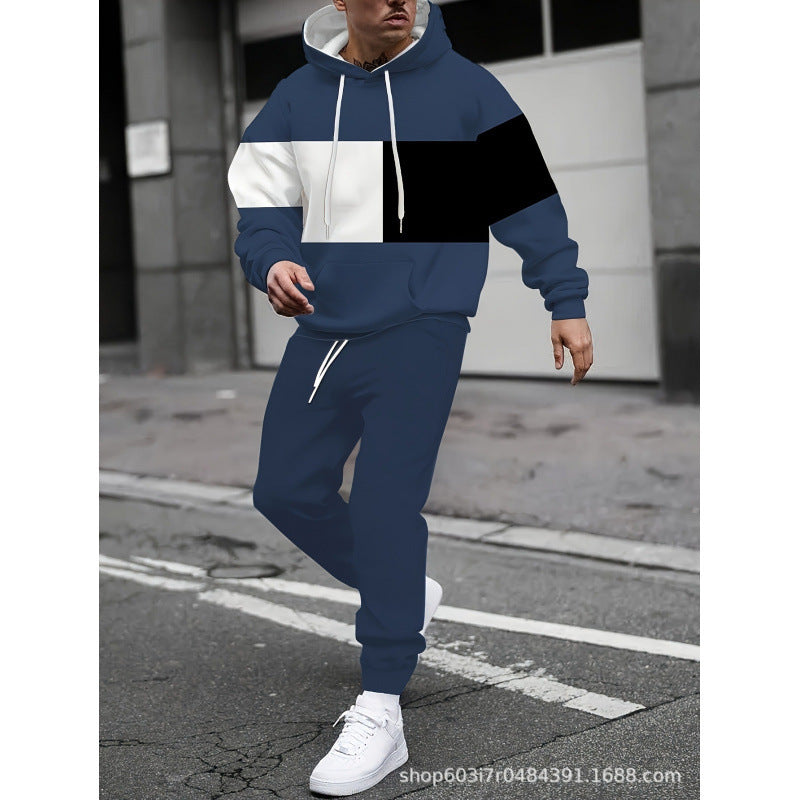 Men's Graphic Hoodie and Joggers Set