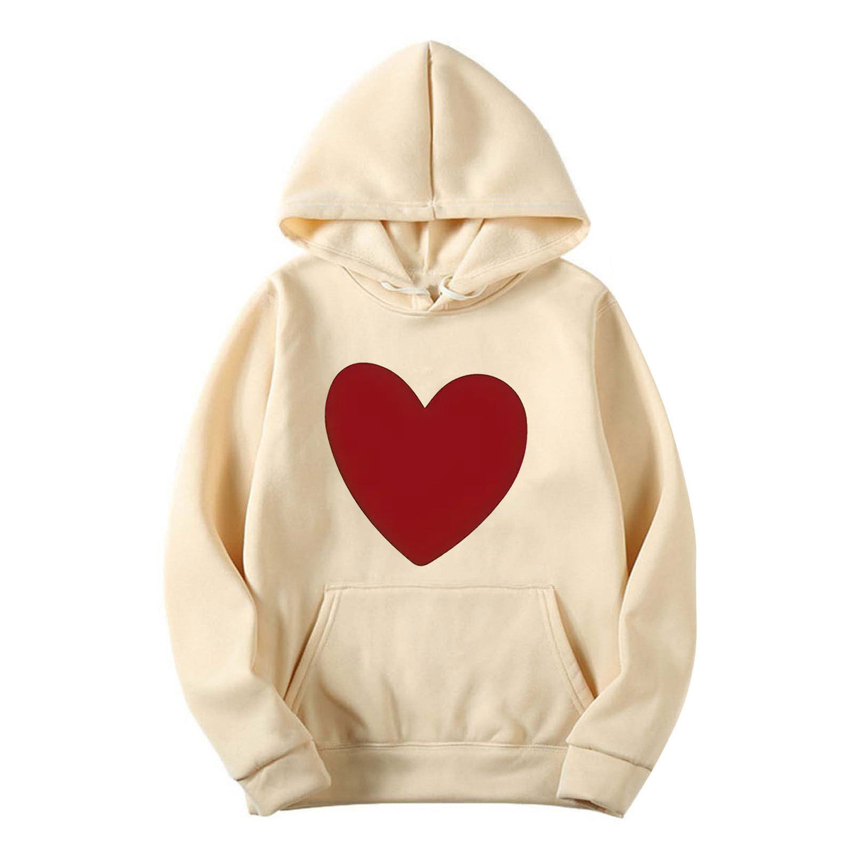 Women's Heart-Print Hoodie and Pants Set