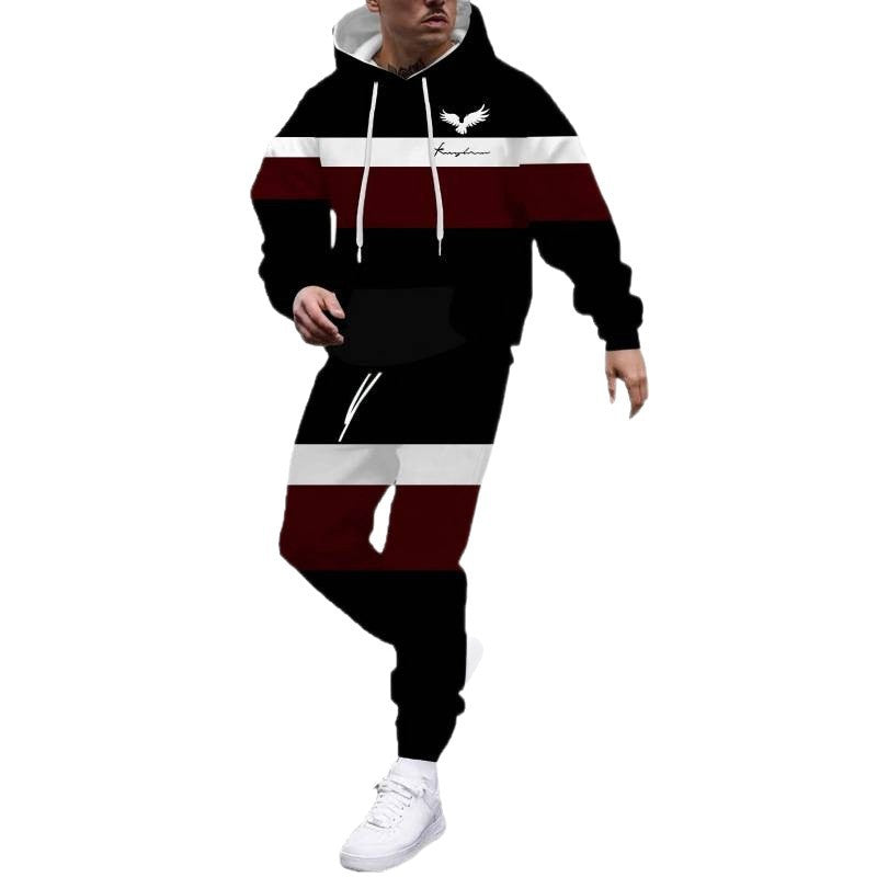 Men's Graphic Hoodie and Joggers Set