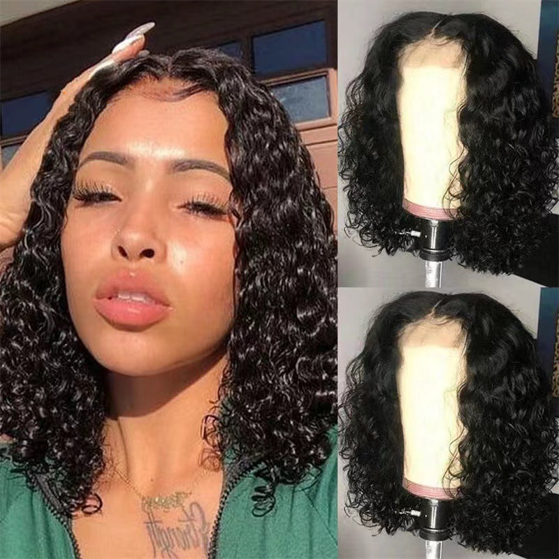 Perruque afro synthétique courte à boucles serrées