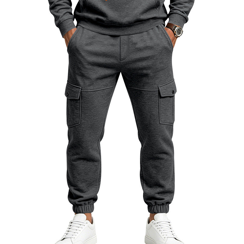 Men's Fleece-Lined Cargo Sweatpants