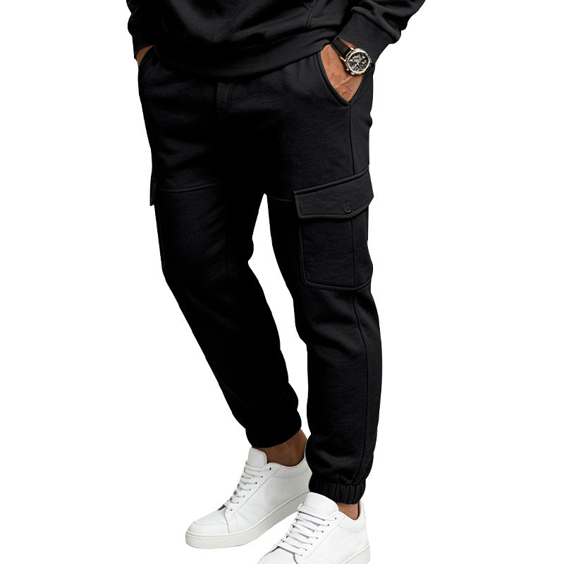 Men's Fleece-Lined Cargo Sweatpants