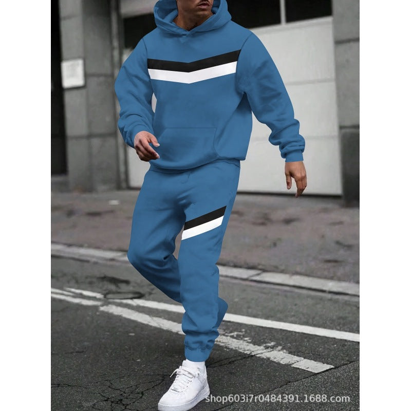 Men's Graphic Hoodie and Joggers Set