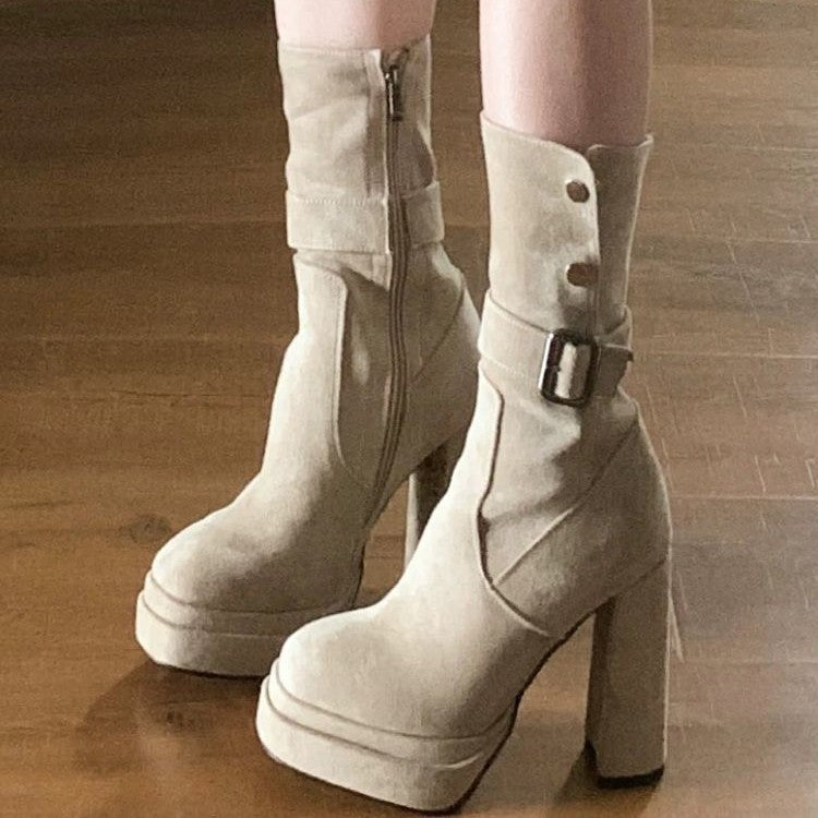 Women's Vintage Western Chunky Heel Boots