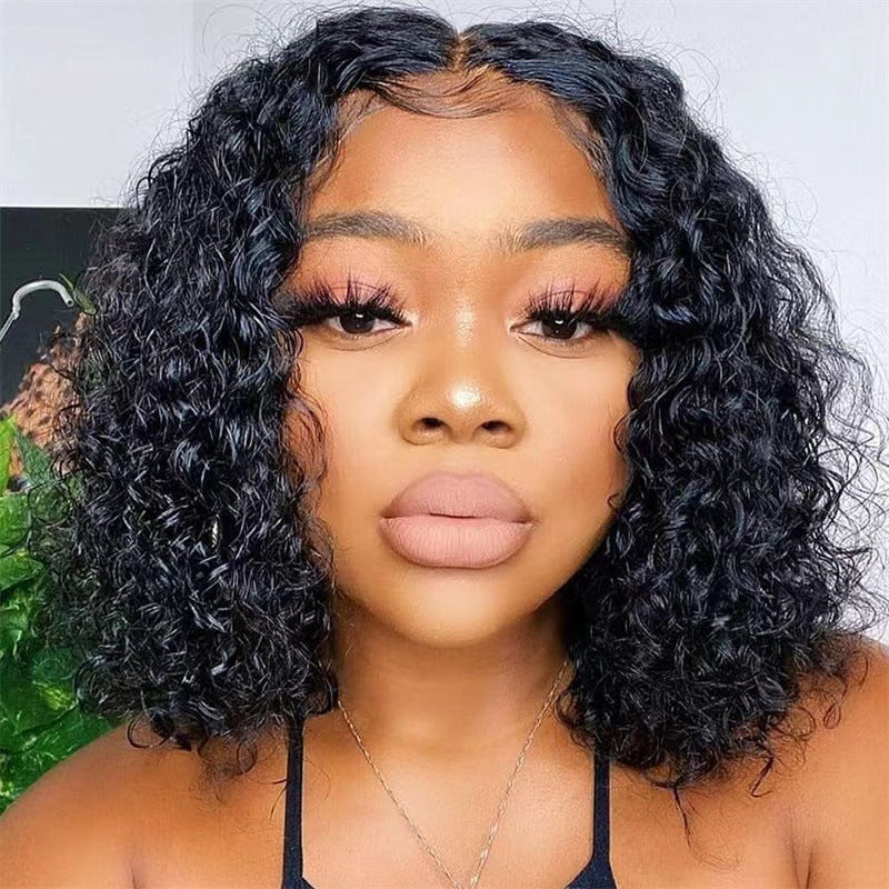 Perruque afro synthétique courte à boucles serrées