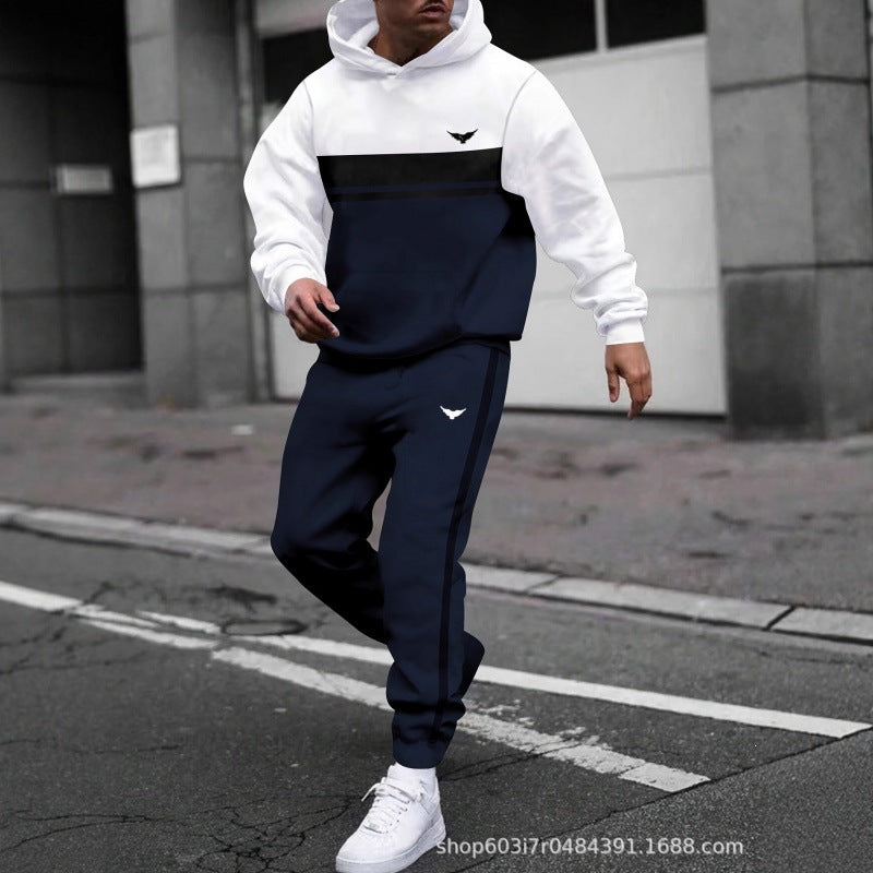 Men's Graphic Hoodie and Joggers Set