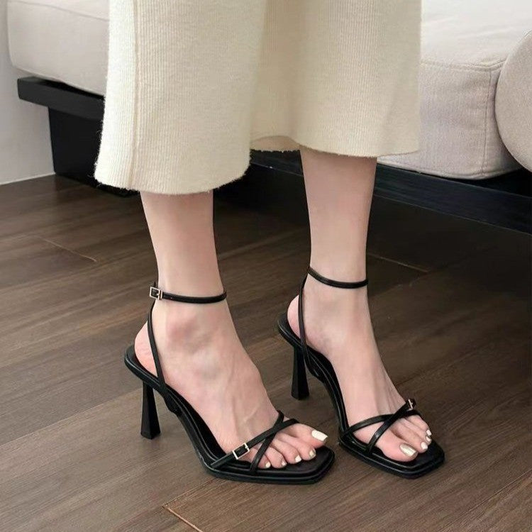 Women's Minimal Strap Heel Sandals