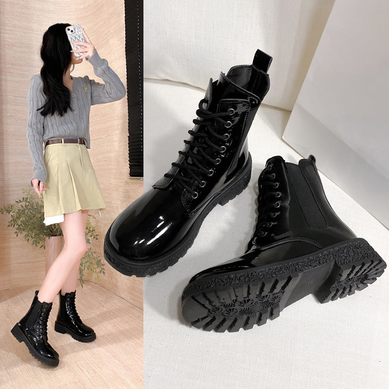 Women's Round-Toe Western Block Heel Boots