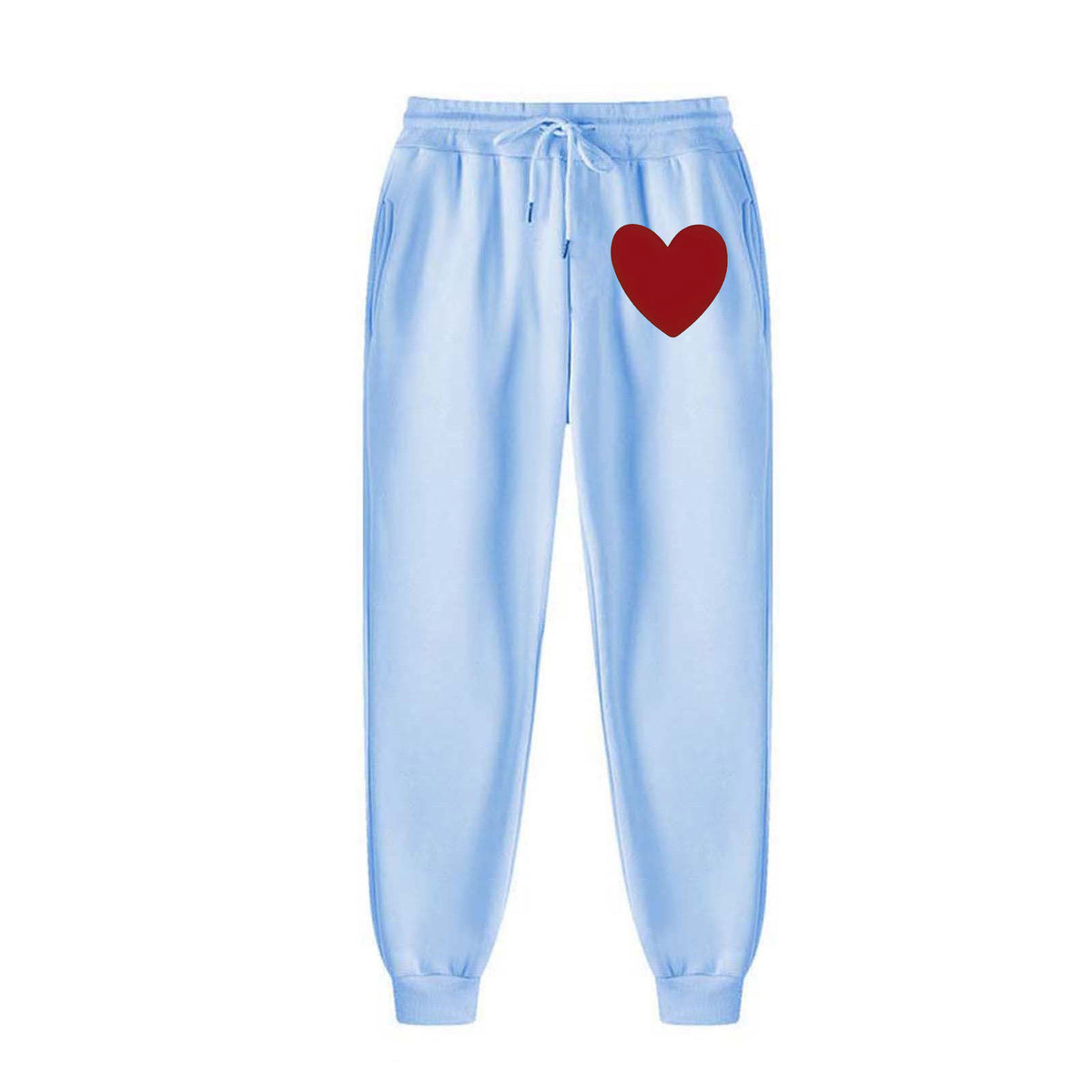 Women's Heart-Print Hoodie and Pants Set