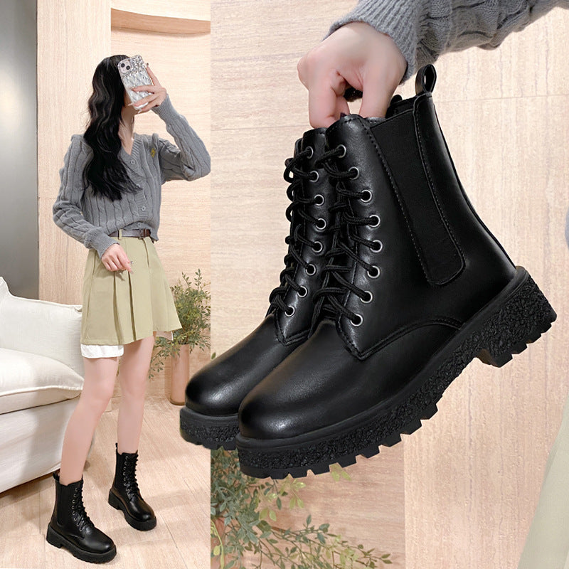 Women's Round-Toe Western Block Heel Boots