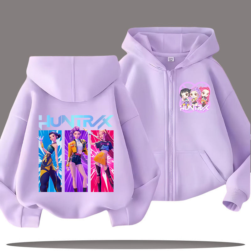 Kids' Graphic-Print Zip-Up Hoodie