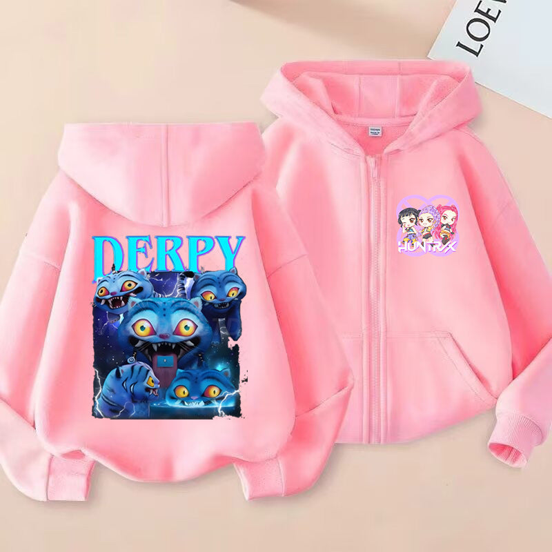 Kids' Graphic-Print Zip-Up Hoodie