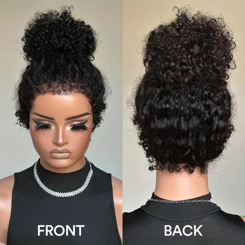 Short Curly Wig with Voluminous Texture